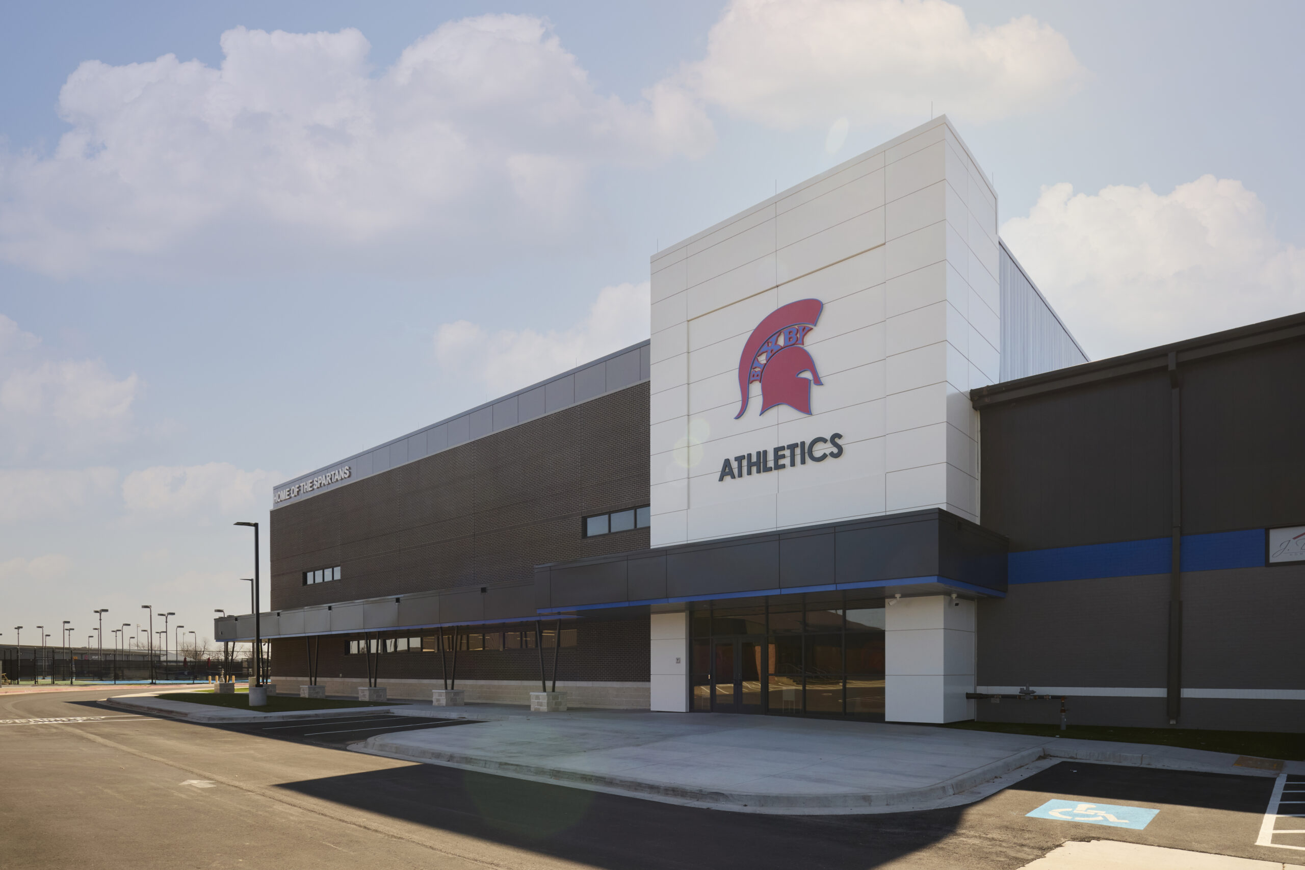 Bixby Athletic Building Exterior